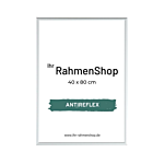 Reflexfreier silberner Aluminiumrahmen, matt, schmal, 40 x 80 cm - Typ 670 thumbnail