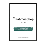 Reflexfreier Holzrahmen, Schwarz, schmal, 30 x 90 cm - Typ 840 thumbnail