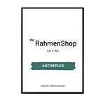 Reflexfreier Holzrahmen, Schwarz, schmal, 40 x 80 cm - Typ 840 thumbnail
