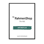 Reflexfreier Holzrahmen, Schwarz, schmal, 70 x 100 cm - Typ 840 thumbnail