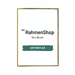 Reflexfreier goldener Aluminiumrahmen, glänzend, schmal, 13 x 18 cm - Typ 9012 thumbnail