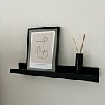 Bilderregal, schwarz - 100 cm thumbnail