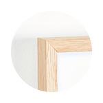 Massiver Eichenrahmen, schmal, 60 x 90 cm – Typ 320  thumbnail