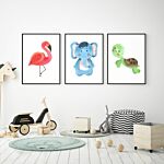 børneplakat med flamingo miljø thumbnail