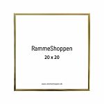 Goldener Aluminiumrahmen, glänzend, schmal, 20 x 20 cm - Typ 9012 thumbnail