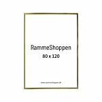 Goldener Aluminiumrahmen, glänzend, schmal, 80 x 120 cm – Typ 9012  thumbnail