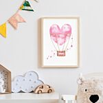 børneplakat med hjerte luftballon miljø thumbnail