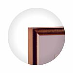 Reflexfreier Kupfer Aluminiumrahmen, glänzend, schmal, 50 x 70 cm – Typ 9022  thumbnail