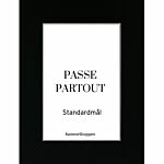 Passepartout - Schwarz mit weißem Kern  thumbnail