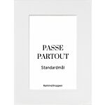 porcelæn hvid passepartout i standardmål thumbnail