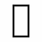 Passepartout, sort med hvid kerne, 18 x 35 cm til 15 x 32 cm billede thumbnail
