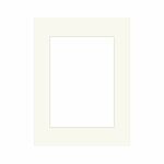 Passepartout, naturhvid, 18 x 24 cm til 13 x 18 cm billede thumbnail