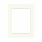 Passepartout, naturhvid, 20 x 25 cm til 15 x 20 cm billede thumbnail