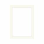 Passepartout, naturhvid, 50 x 70 cm til 40 x 60 cm billede thumbnail