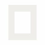 Passepartout, porcelænshvid, 24 x 30 cm til 15 x 20 cm billede thumbnail
