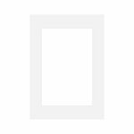 Passepartout, neutral frost hvid, 42 x 60 cm A2 til 30 x 45 cm billede thumbnail