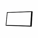 Schwarzer Aluminiumrahmen, matt, schmal, 18 x 35 cm - Typ 672 thumbnail