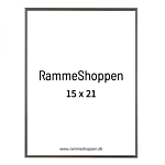 Silberner Aluminiumrahmen, glänzend, schmal, 15 x 21 cm (A5) – Typ 9013 thumbnail