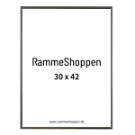 Silberner Aluminiumrahmen, glänzend, schmal, 30 x 42 cm (A3) - Typ 9013 thumbnail