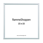 Silberner Aluminiumrahmen, matt, schmal, 15 x 15 cm – Typ 670  thumbnail