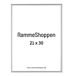 Silberner Aluminiumrahmen, matt, schmal, 21 x 30 cm (A4) - Typ 670 thumbnail