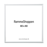 Silberner Aluminiumrahmen, matt, schmal, 80 x 80 cm – Typ 670  thumbnail
