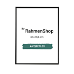 Reflexfreier schwarzer Aluminiumrahmen, matt, schmal, 61 x 91,5 cm - Typ 672 thumbnail