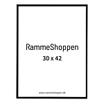 Schwarzer Aluminiumrahmen, matt, schmal, 30 x 42 cm (A3) - Typ 672 thumbnail