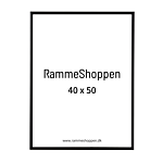 Schwarzer Aluminiumrahmen, matt, schmal, 40 x 50 cm - Typ 672 thumbnail