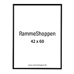 Schwarzer Aluminiumrahmen, matt, schmal, 42 x 60 cm (A2) – Typ 672  thumbnail