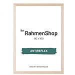 Reflexfreier Holzrahmen, Birkenholz, schmal, 80 x 100 cm - Typ 811 thumbnail
