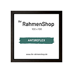 Reflexfreier Holzrahmen, Braun, schmal, 100 x 100 cm - Typ 830 thumbnail