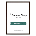 Reflexfreier Holzrahmen, Braun, schmal, 70 x 100 cm - Typ 831 thumbnail