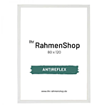 Reflexfreier Holzrahmen, Weiß, schmal, 80 x 120 cm - Typ 861 thumbnail