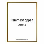 Goldener Aluminiumrahmen, matt, schmal, 30 x 42 cm (A3) - Typ 9043 thumbnail