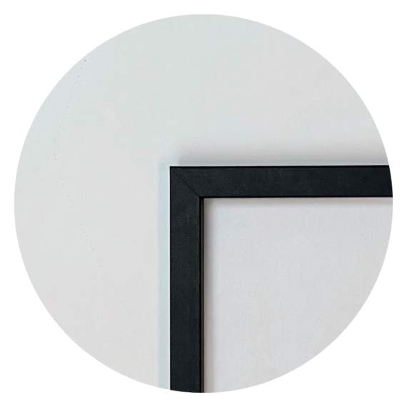 MDF Rahmen, Schwarz, schmal, 10 x 15 cm - Typ 2012