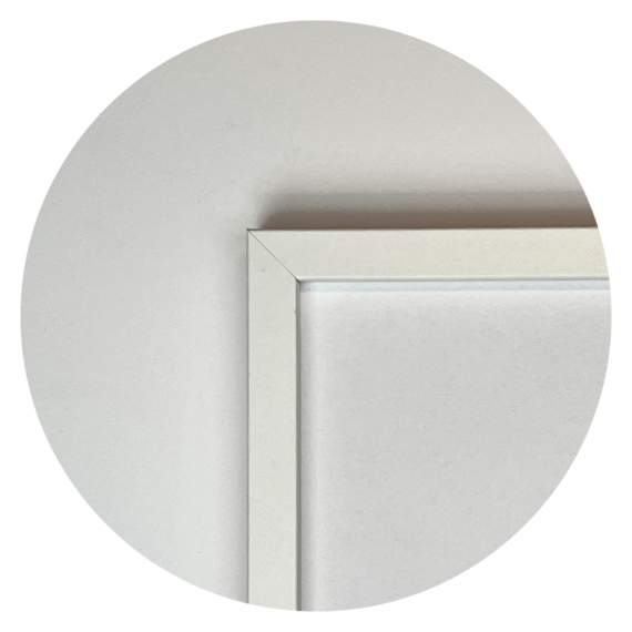 MDF Rahmen, Weiß, schmal, 50 x 70 cm - Typ 2112
