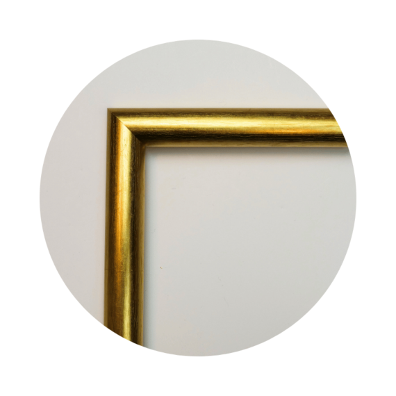Gold Holzrahmenleiste - Typ 7003 - Ecke