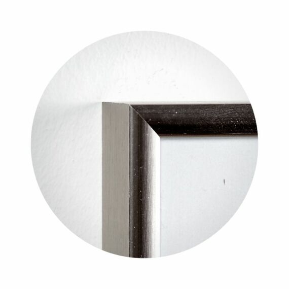 Silberner Aluminiumrahmen, glänzend, schmal, 30 x 42 cm (A3) - Typ 9013