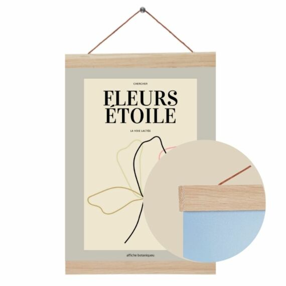 Posteraufhänger - Eiche - 90 cm