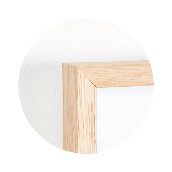 Massiver Eichenrahmen, schmal, 60 x 90 cm – Typ 320 