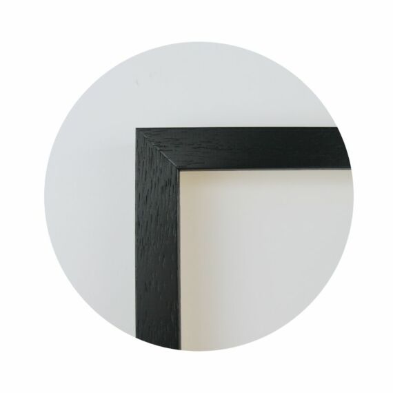 Rahmenleiste in Holz, Matt-Schwarz - Typ 6007