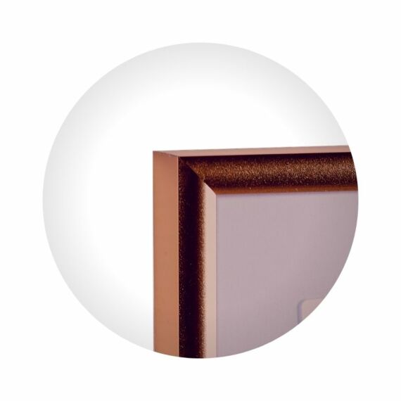 Kupfer Aluminiumrahmen, glänzend, schmal, 13 x 18 cm - Typ 9022