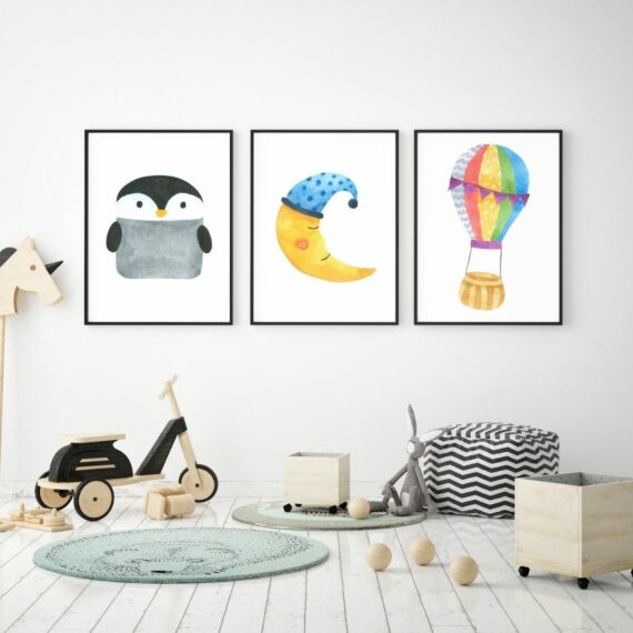 børneplakat med luftballon miljø