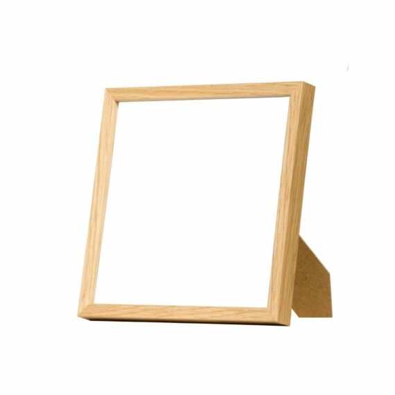 Bilderrahmen aus massivem Eichenholz, schmal, 20 x 20 cm - Typ 320