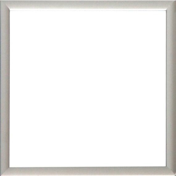 Silberner Aluminiumrahmen, matt, schmal, 15 x 15 cm – Typ 670 