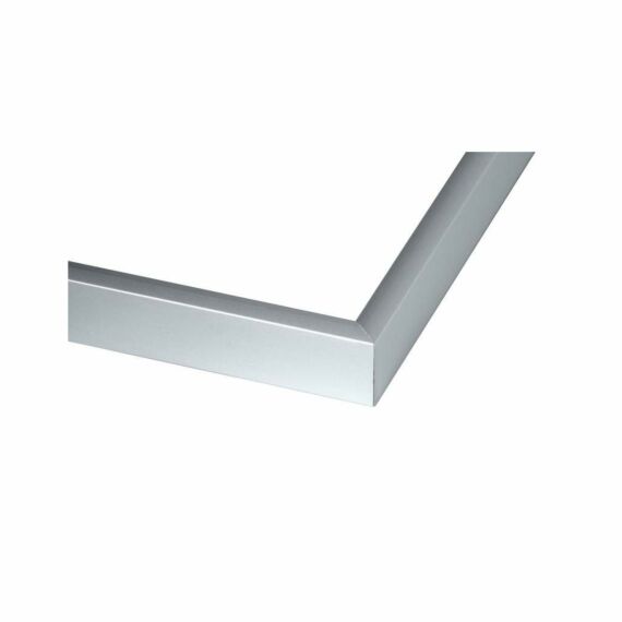 Silberner Aluminiumrahmen, matt, schmal, 21 x 30 cm (A4) - Typ 670