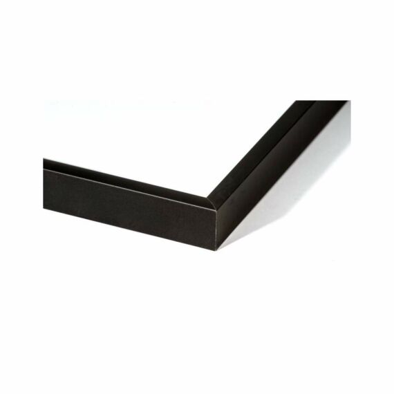 Schwarzer Aluminiumrahmen, matt, schmal, 35 x 50 cm, Typ 672