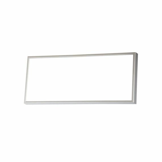 Reflexfreier silberner Aluminiumrahmen, matt, schmal, 18 x 46 cm - Typ 670