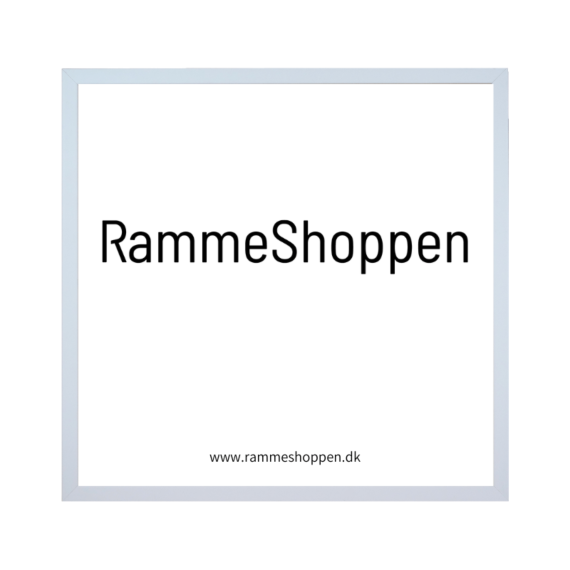 LP ramme i hvid front